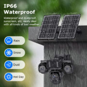 SECTEC smart ηλιακή κάμερα ST-523-9MAOV-4G-EU, triple lens, 3MP, 4G, SD, PTZ, IP66 5