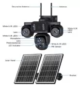 SECTEC smart ηλιακή κάμερα ST-523-9MAOV-4G-EU, triple lens, 3MP, 4G, SD, PTZ, IP66 7