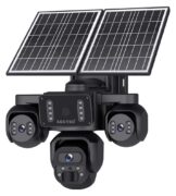 SECTEC smart ηλιακή κάμερα ST-523-9MAOV-4G-EU, triple lens, 3MP, 4G, SD, PTZ, IP66