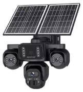 SECTEC smart ηλιακή κάμερα ST-523-9MAOV-4G-EU, triple lens, 3MP, 4G, SD, PTZ, IP66