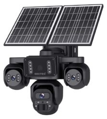 SECTEC smart ηλιακή κάμερα ST-523-9MAOV-4G-EU, triple lens, 3MP, 4G, SD, PTZ, IP66