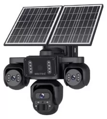 SECTEC smart ηλιακή κάμερα ST-523-9MAOV-4G-EU, triple lens, 3MP, 4G, SD, PTZ, IP66