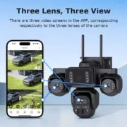 SECTEC smart ηλιακή κάμερα ST-523-9MAOV-4G-EU, triple lens, 3MP, 4G, SD, PTZ, IP66 10