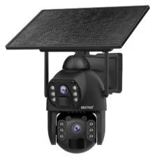 SECTEC smart ηλιακή κάμερα ST-536-6MAOV-4G-EU, dual lens, 3MP, 4G, SD, PTZ, IP66