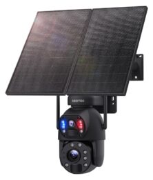 SECTEC smart ηλιακή κάμερα ST-598-6M-4G-20W-EU, 3MP dual lens, 20x zoom, 4G, SD, PTZ