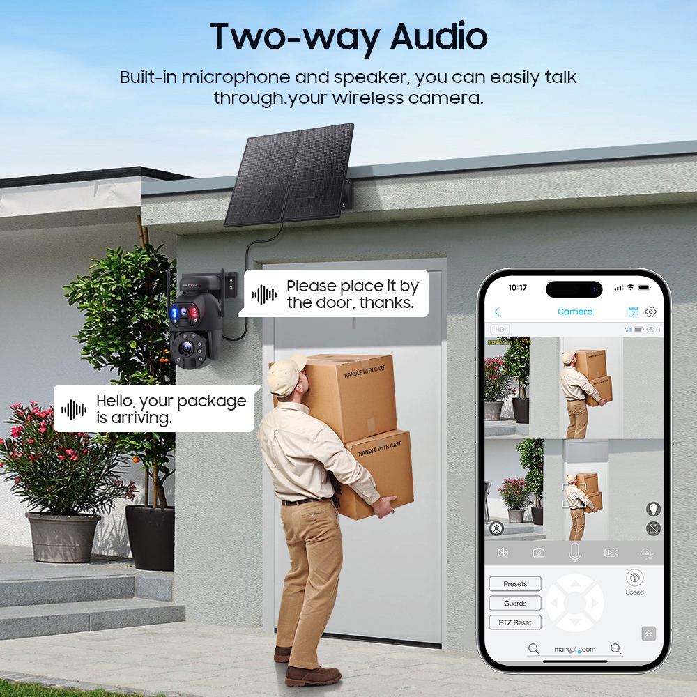 SECTEC smart ηλιακή κάμερα ST-598-6M-4G-20W-EU, 3MP dual lens, 20x zoom, 4G, SD, PTZ 15 SECTEC smart ηλιακή κάμερα ST-598-6M-4G-20W-EU, 3MP dual lens, 20x zoom, 4G, SD, PTZ - Image 13