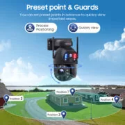 SECTEC smart ηλιακή κάμερα ST-598-6M-4G-20W-EU, 3MP dual lens, 20x zoom, 4G, SD, PTZ 14