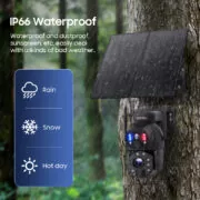 SECTEC smart ηλιακή κάμερα ST-598-6M-4G-20W-EU, 3MP dual lens, 20x zoom, 4G, SD, PTZ 15