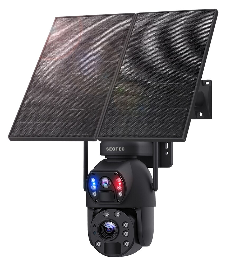 SECTEC smart ηλιακή κάμερα ST-598-6M-4G-20W-EU, 3MP dual lens, 20x zoom, 4G, SD, PTZ 3 SECTEC smart ηλιακή κάμερα ST-598-6M-4G-20W-EU, 3MP dual lens, 20x zoom, 4G, SD, PTZ
