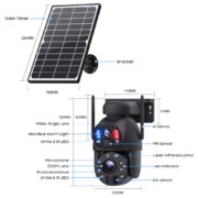 SECTEC smart ηλιακή κάμερα ST-5986M, 3MP dual lens, 20x zoom, WiFi, SD, PTZ 21 SECTEC smart ηλιακή κάμερα ST-5986M, 3MP dual lens, 20x zoom, WiFi, SD, PTZ 5