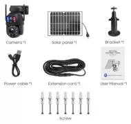 SECTEC smart ηλιακή κάμερα ST-5986M, 3MP dual lens, 20x zoom, WiFi, SD, PTZ 6