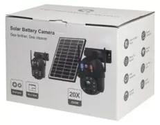 SECTEC smart ηλιακή κάμερα ST-5986M, 3MP dual lens, 20x zoom, WiFi, SD, PTZ 7