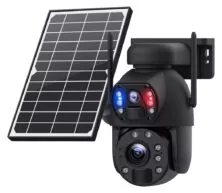 SECTEC smart ηλιακή κάμερα ST-5986M, 3MP dual lens, 20x zoom, 4G, SD, PTZ