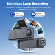 SECTEC smart κάμερα αυτοκινήτου ST-CC09-GPS-EU, μπροστινή/καμπίνας, 1080p, 4G, GPS 13