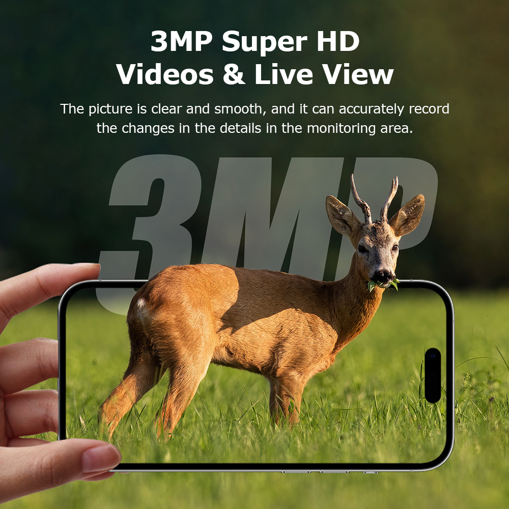 SECTEC smart ηλιακή κάμερα κυνηγού ST-HC809, 3MP, 4G, PIR, SD, IP66 7 SECTEC smart ηλιακή κάμερα κυνηγού ST-HC809, 3MP, 4G, PIR, SD, IP66 - Image 5