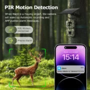 SECTEC smart ηλιακή κάμερα κυνηγού ST-HC809, 3MP, 4G, PIR, SD, IP66 6