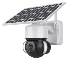 SECTEC smart ηλιακή κάμερα ST-S518M-3M με προβολείς, 3MP, Wi-Fi, PTZ