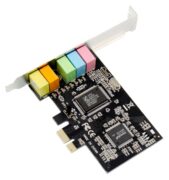 POWERTECH κάρτα επέκτασης ήχου PCIe σε 2x channel audio ST13, CMI8738 + ASM1083 2