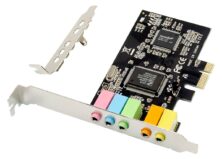 POWERTECH κάρτα επέκτασης ήχου PCIe σε 2x channel audio ST13, CMI8738 + ASM1083