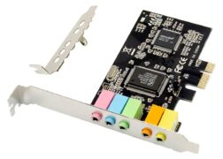 POWERTECH κάρτα επέκτασης ήχου PCIe σε 2x channel audio ST13, CMI8738 + ASM1083