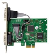 POWERTECH κάρτα επέκτασης PCIe σε 2x serial ST349, 921.6Kbps, SB16C1052PCI 3