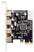 POWERTECH κάρτα επέκτασης PCIe σε 4x USB 2.0 ST622, 480Mbps, ASIX MCS9990 3