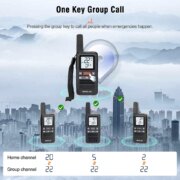 Retevis RB667 pompodektis PMR446 othoni LCD USB-C