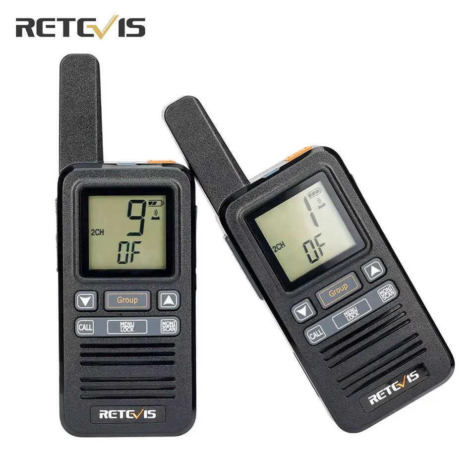 Retevis RB667 pompodektis PMR446 othoni LCD USB-C