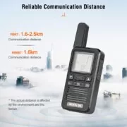Retevis RB667 pompodektis PMR446 othoni LCD USB-C