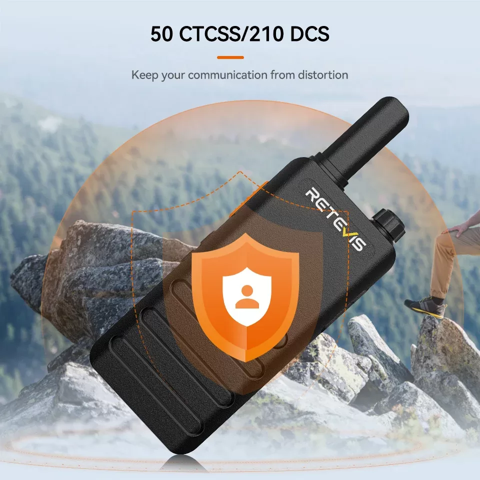 Retevis B63B Mini Ultra Slim Walkie Talkie PMR446 με USB-C και VOX (Σετ 2 τεμάχια) 7 Retevis B63B mini pompodektis PMR446 USB-C VOX