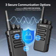 Retevis P4 psifiakos DMR pompodektis UHF USB-C
