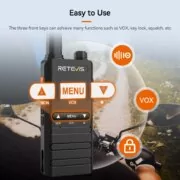 Retevis B63B Mini Ultra Slim Walkie Talkie PMR446 με USB-C και VOX (Σετ 2 τεμάχια) 10 Retevis B63B mini pompodektis PMR446 USB-C VOX