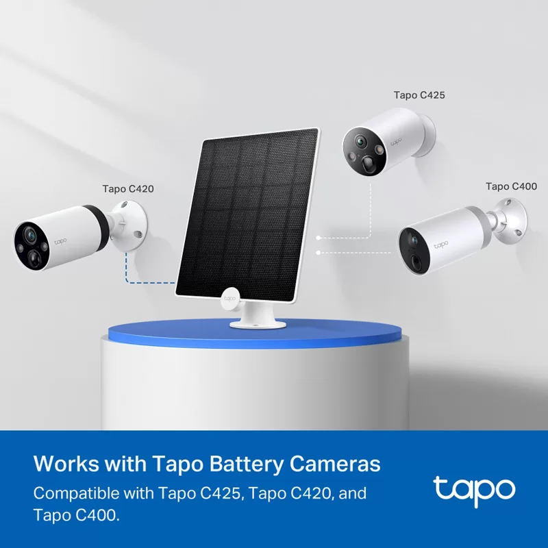 TP-LINK ηλιακό πάνελ Tapo A200 για κάμερες με μπαταρία, 4.5W, Ver 1.0 5 TP-LINK ηλιακό πάνελ Tapo A200 για κάμερες με μπαταρία, 4.5W, Ver 1.0 - Image 3