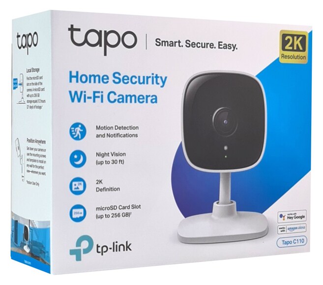 TP-LINK smart κάμερα Tapo C110, 2K, motion detection, Wi-Fi, Ver. 2.0 9 TP-LINK smart κάμερα Tapo C110, 2K, motion detection, Wi-Fi, Ver. 2.0 - Image 7
