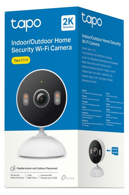 TP-LINK smart camera Tapo-C113, 2K, IP65, two-way audio, Ver. 1.0 11 TP-LINK smart camera Tapo-C113, 2K, IP65, two-way audio, Ver. 1.0 - Image 9