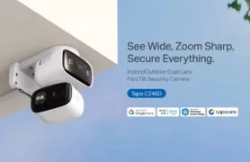 TP-LINK smart κάμερα Tapo C246D, dual lens, 2K/3MP, WiFi, PTZ, IP65, V1.0 2