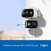 TP-LINK smart κάμερα Tapo C246D, dual lens, 2K/3MP, WiFi, PTZ, IP65, V1.0 3
