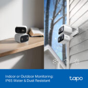 TP-LINK smart κάμερα Tapo C246D, dual lens, 2K/3MP, WiFi, PTZ, IP65, V1.0 10