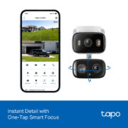 TP-LINK smart κάμερα Tapo C246D, dual lens, 2K/3MP, WiFi, PTZ, IP65, V1.0 11