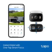 TP-LINK smart κάμερα Tapo C246D, dual lens, 2K/3MP, WiFi, PTZ, IP65, V1.0 11