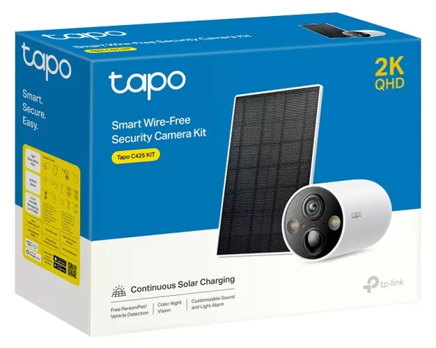 TP-LINK smart ηλιακή κάμερα Tapo C425 KIT, 2K, Wi-Fi, IP66, V.1.20 5 TP-LINK smart ηλιακή κάμερα Tapo C425 KIT, 2K, Wi-Fi, IP66, V.1.20 - Image 3