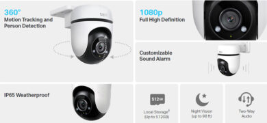 TP-LINK smart κάμερα Tapo C500, 1080p, PTZ, Wi-Fi, IP65, Ver. 1.0 3