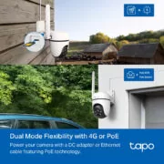 TP-LINK smart κάμερα Tapo C501GW, 1080p, 4G, PTZ, IP66, V2.0 4
