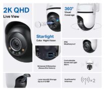 TP-LINK smart κάμερα Tapo C520WS, 2K, WiFi, PTZ, IP66, V2.0 5