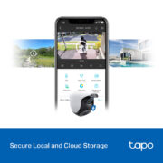 TP-LINK smart κάμερα Tapo C520WS, 2K, WiFi, PTZ, IP66, V2.0 12