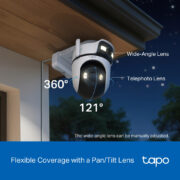 TP-LINK smart κάμερα Tapo C545D, dual lens, 2K/3MP, WiFi, PTZ, IP66, V1.0 17 TP-LINK smart κάμερα Tapo C545D, dual lens, 2K/3MP, WiFi, PTZ, IP66, V1.0 3