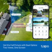 TP-LINK smart κάμερα Tapo C545D, dual lens, 2K/3MP, WiFi, PTZ, IP66, V1.0 6