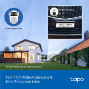 TP-LINK smart κάμερα Tapo C545D, dual lens, 2K/3MP, WiFi, PTZ, IP66, V1.0 21 TP-LINK smart κάμερα Tapo C545D, dual lens, 2K/3MP, WiFi, PTZ, IP66, V1.0 7