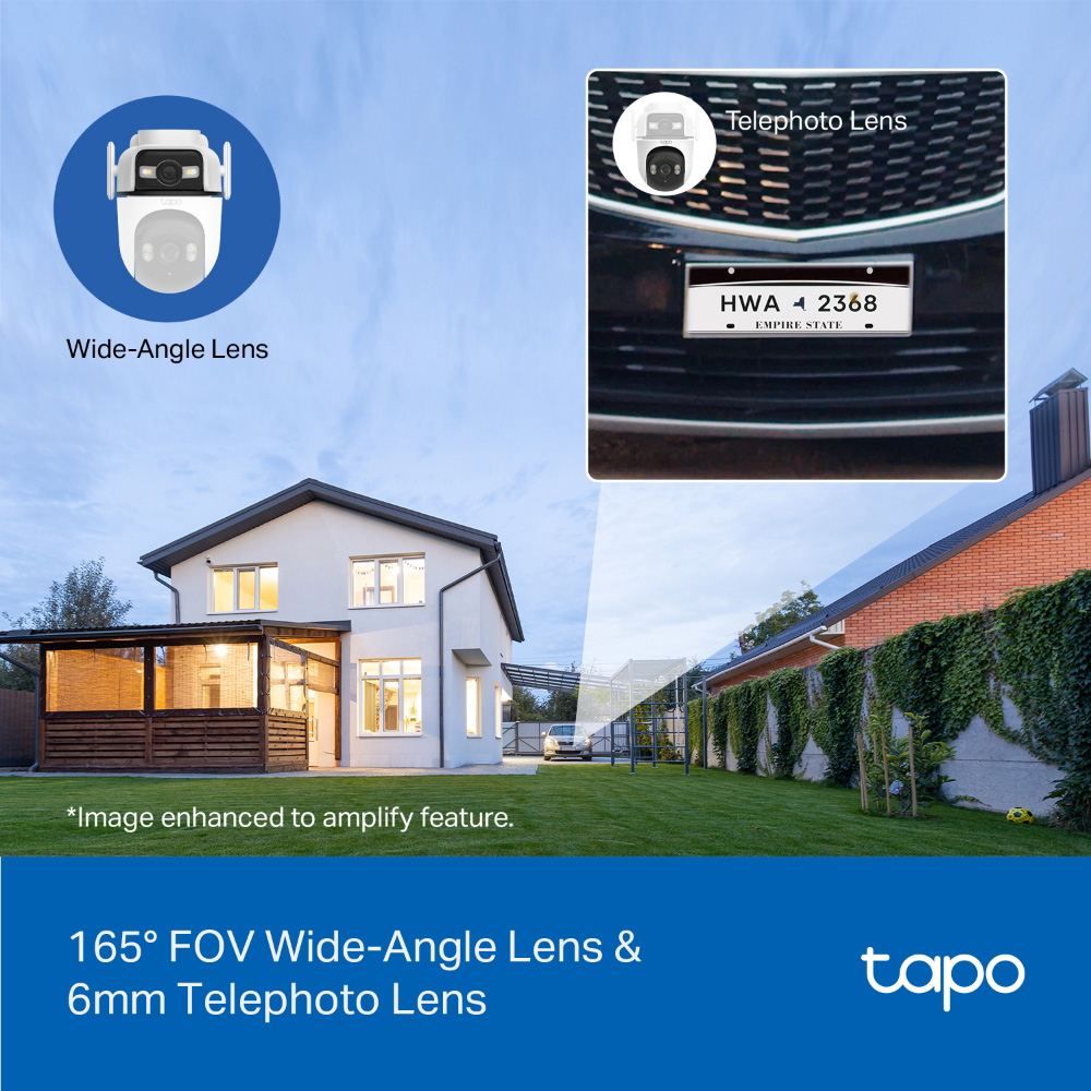 TP-LINK smart κάμερα Tapo C545D, dual lens, 2K/3MP, WiFi, PTZ, IP66, V1.0 9 TP-LINK smart κάμερα Tapo C545D, dual lens, 2K/3MP, WiFi, PTZ, IP66, V1.0 - Image 7