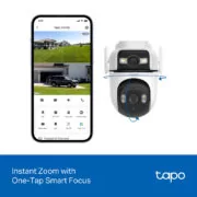 TP-LINK smart κάμερα Tapo C545D, dual lens, 2K/3MP, WiFi, PTZ, IP66, V1.0 10